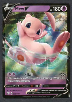 Pokemon Mew V SWSH03: Darkness Ablaze #069/189 NM - Image 1
