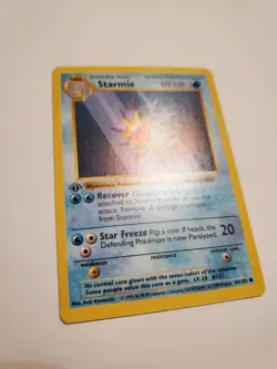Shadowless 1st Edition Starmie 64/102 Base Set Pokemon Vintage LP - Image 2