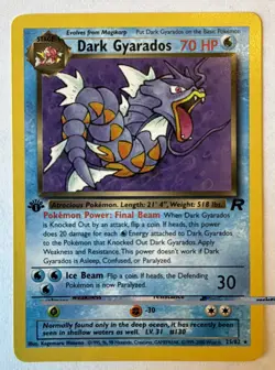 Dark Gyarados 25/82 Rare - Team Rocket - 1st Edition - Pokemon WOTC - Image 1