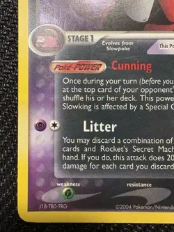 Pokemon TCG Dark Slowing EX Team Rocket Returns 9/109 Holo Rare MP LP - Image 4