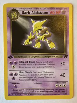 Dark Alakazam 18/82 Rare - Team Rocket - Regular - 1st Edition - Pokemon WOTC - Image 1