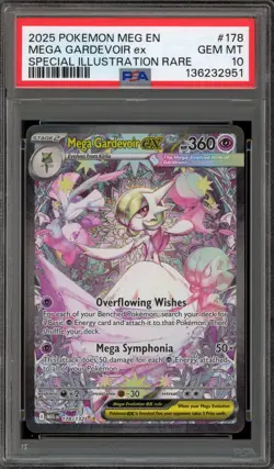 Pokemon Mega Gardevoir ex Mega Evolution Special Illustration Rare #178 PSA 10 - Image 1