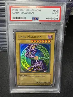 PSA 9 Dark Magician SDY-006 Yu-Gi-Oh! Starter Deck Yugi Ultra Rare 2002 - Image 1