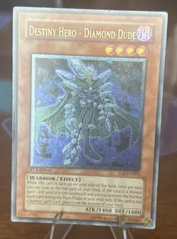 Destiny Hero - Diamond Dude EOJ-EN003 1st Edition LP Yu-Gi-Oh Ultimate Rare - Image 1