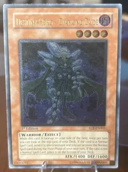 Destiny Hero - Diamond Dude EOJ-EN003 1st Edition LP Yu-Gi-Oh Ultimate Rare - Image 2