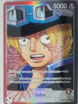 One Piece TGC, Sabo Alt Art Leader OP13-004 English Carrying On His Will - Image 1