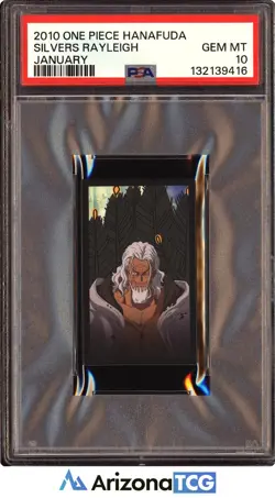 One Piece 2010 Silvers Rayleigh January One Piece Hanafuda GEM MINT PSA 10 - Image 1