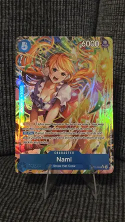 Nami Alternate Alt Art OP11-054 A Fist of Divine Speed One Piece English - Image 1