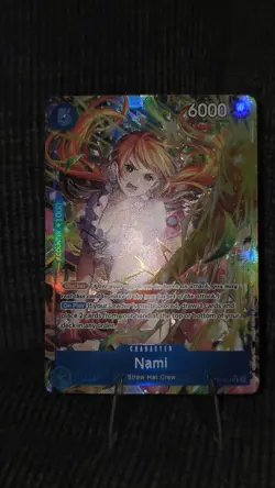 Nami Alternate Alt Art OP11-054 A Fist of Divine Speed One Piece English - Image 2