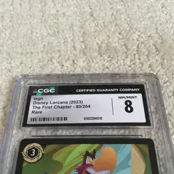 2023 DISNEY LORCANA - THE FIRST CHAPTER IAGO - LOUDMOUTHED PARROT RARE #80 CGC 8 - Image 3