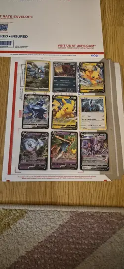 pokemon card binder collection lot english 54 Cards ex,v,full art,reverse. #003 - Image 1