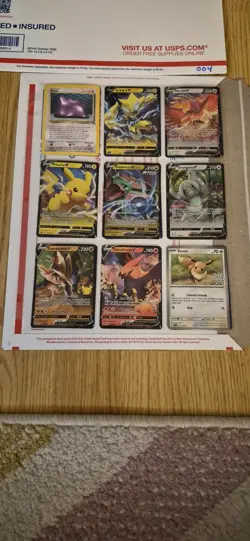 pokemon card binder collection lot english 54 Cards ex,v,full art,reverse. #004 - Image 1