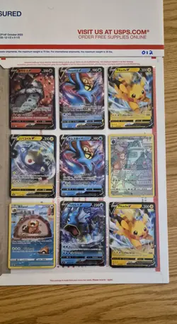 pokemon card binder collection lot english 54 Cards ex,v,full art,reverse. #012 - Image 1