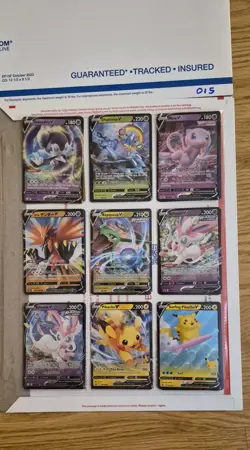 pokemon card binder collection lot english 54 Cards ex,v,full art,reverse. #015 - Image 1
