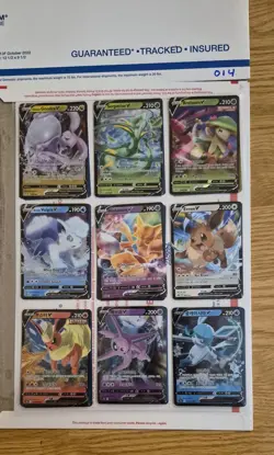 pokemon card binder collection lot english 54 Cards ex,v,full art,reverse. #014 - Image 1