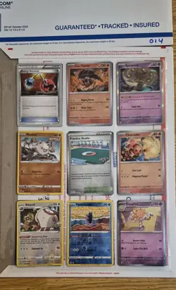 pokemon card binder collection lot english 54 Cards ex,v,full art,reverse. #014 - Image 3