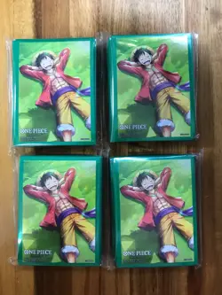 9 - ONE PIECE TCG Card Sleeves ST21 EX Deck Monkey Luffy PACKs Sealed - Image 1