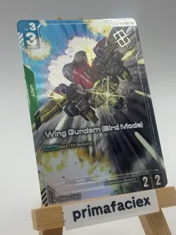 Gundam Card - Wing Gundam (Bird Mode) - ST02-002 C+ (Winner) - Image 2