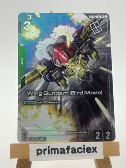 Gundam Card - Wing Gundam (Bird Mode) - ST02-002 C+ (Winner) - Image 3