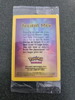 Pokemon Ancient Mew Holo Sealed Promo With Info Card - Image 2