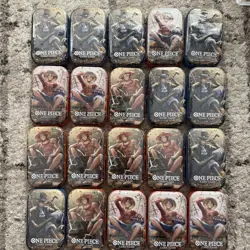One Piece CCG Card Game Lot of 20 2-Pack Mini Tin Set Vol 2 Bandai NEW SEALED! - Image 1