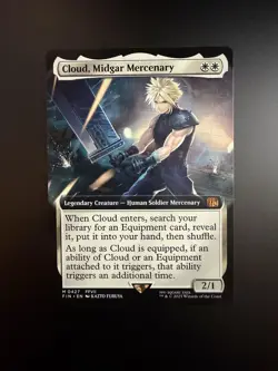 MTG Final Fantasy English Cloud, Midgar Mercenary Extended Art 0427 Non-Foil - Image 1