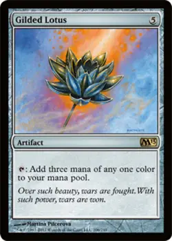 1 x Gilded Lotus - Magic 2013 - Light Play - MTG - Image 1