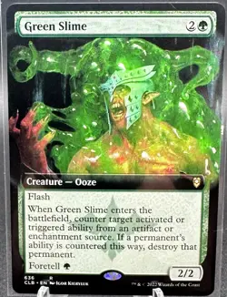 Green Slime (Extended Art) Commander Legends: Battle for Baldur's Gate Regular - Image 1