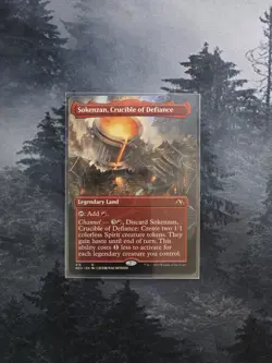 Sokenzan, Crucible of Defiance (Borderless) Kamigawa: Neon Dynasty Regular - Image 1
