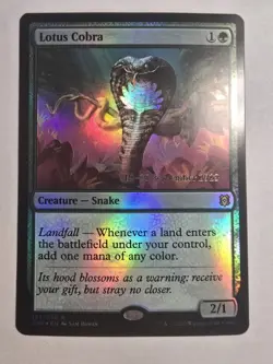 FOIL Lotus Cobra - Prerelease Cards Magic The Gathering - Image 1