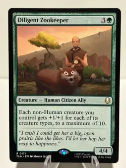 Diligent Zookeeper 171 R Avatar: The Last Airbender NM MTG - Image 1