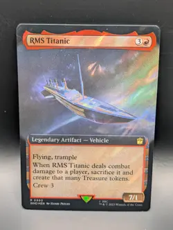 MTG - RMS Titanic - SURGE FOIL EXTENDED ART - Legendary Artifact - WHO 980 - NM - Image 1