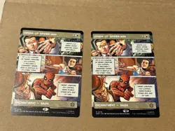 2 x mtg borderless Origin of Spider-Man, Spiderman set saga, unplayed - Image 1