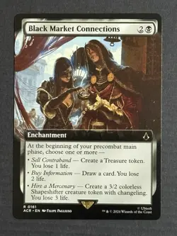 Magic The Gathering Black Market Connections Extended Art ACR Non-foil - Image 1