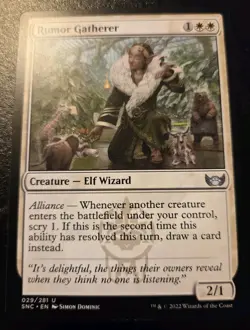 Rumor Gatherer 029/281 Uncommon Streets Of New Capenna Magic: The Gathering - Image 1