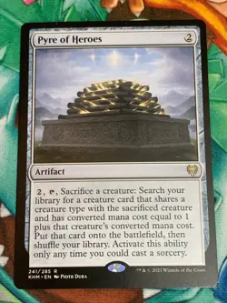 C970 MAGIC THE GATHERING PYRE OF HEROES #241 KALDHEIM NM-LP MTG RARE - Image 1