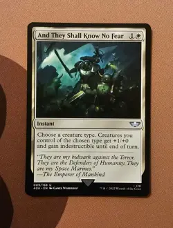 MTG And They Shall Know No Fear x1 LP from Universes Beyond: Warhammer 40k - Image 1