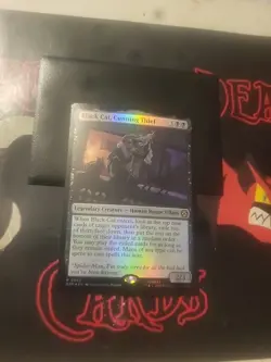 Magic The Gathering Marvel's Spider-Man "Black Cat, Cunning Thief" FOIL RARE NM - Image 1