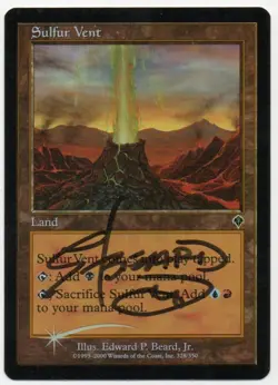 MTG M:tG INVASION Sulfer Vent FOIL - SIGNED by Edward P. Beard, Jr.! - Image 1