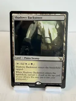 MTG Shadowy Backstreet Land Rare Murders at Karlov Manor #268 - Image 1