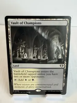 MTG Vault of Champions W/B Land Rare Commander Masters Regular #436 - Image 1