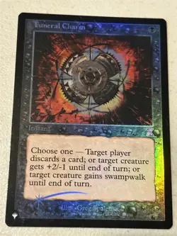 mtg foil Funeral Charm, instant, The List, unplayed - Image 1