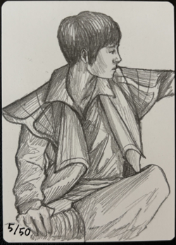 Delney, Streetwise Lookout Artist Proof Signed Sketched Karlov Manor MKM MTG - Image 2