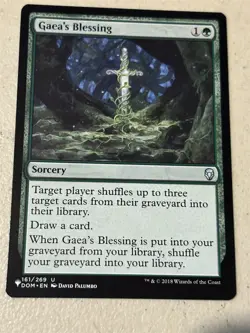 mtg Gaea's Blessing, sorcery, The List, unplayed - Image 1