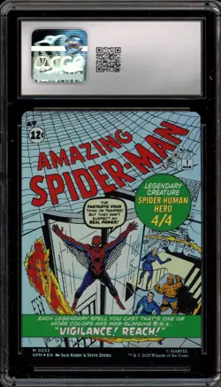 Magic MTG Peter Parker Spider-Man Mythic Rare Foil Borderless #0232 CGC 10 - Image 2