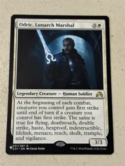 mtg Odric Lunarch Marshal, creature, The List, unplayed - Image 1