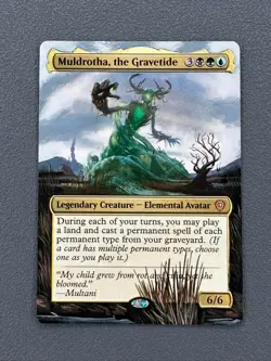 Muldrotha, the Gravetide MTG Lorwyn Eclipsed Commander Hand Painted Altered Art - Image 1