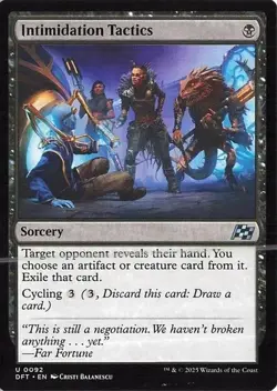 Intimidation Tactics 92 - MTG - Aetherdrift - NM - Image 1