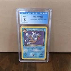 2000 Pokemon Rocket #25 Dark Gyardos 1st Edition Non Holo CGC 8 - Image 1