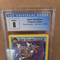 2000 Pokemon Rocket #25 Dark Gyardos 1st Edition Non Holo CGC 8 - Image 2